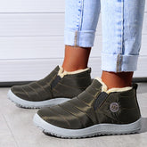 Plush Shoes Woman Slip On Women Shoes Keep Warm Ankle-BS00952-Veeddydropshipping